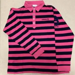 adidas ストライプ ポロシャツ L/G