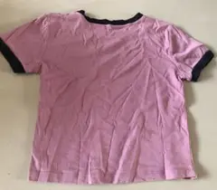 ピンク 半袖Tシャツ ロゴ入り S