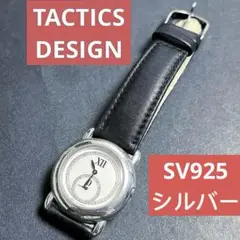 Tactics Design ブラックレザー腕時計 Tactics Design ブラックレザー腕時計