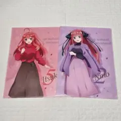 五等分の花嫁 中野二乃 中野五月 クリアファイル