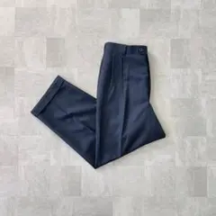 old 2tac wool wide slacks dark navy 82
