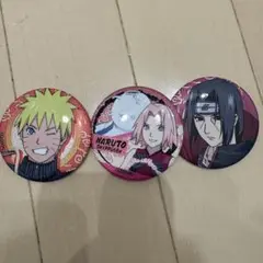 NARUTO　ナルト サクラ イタチ 缶バッジ　クラックス