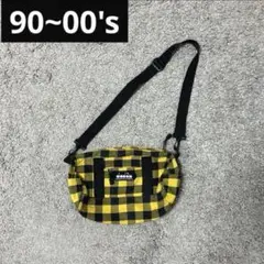 90~00s DIADORA チェック ショルダーバッグ archive y2k