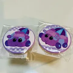 モルカー　ももくろちゃんZ　オンラインくじ　れいにーれにちゃん　缶バッジ　2点