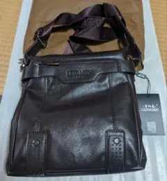 LEINASEN ショルダーバッグ ダークブラウン 29×28cm