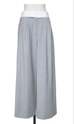 CHIEKO+ silk wool marvelt pants​