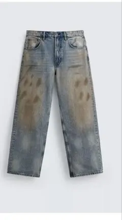 ZARA バギーフィットデニム ジーンズ acne studios風　31インチ