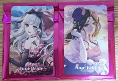 にじさんじ 石神のぞみ&白雪巴 フォト風カード2枚 June Bride