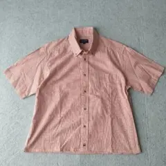old unknown チェック シャツ 短丈 ボックスシルエット　e