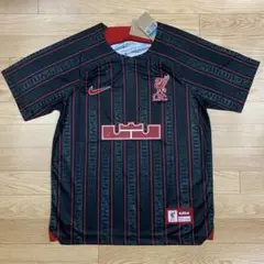 【未使用】レブロンxリバプール NIKEダウンジャケット 黒 Lサイズ 完売品 新品 XLサイズ ナイキ NIKE レブロン ジェームズ リバプール FC