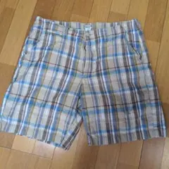 メンズ ショートパンツ LLBean 33W チェック柄
