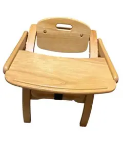 美品☆大和屋 Arch / アーチ 木製ローチェア ベビーチェア 折りたたみ