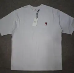 Amiparis　アミパリス　Tシャツ　ホワイト　レッドロゴ M