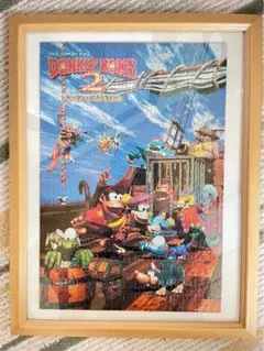 超希少 美品】 ドンキーコング2 パズル 完成品 アンティーク 90s