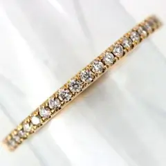 アーカー エタニティー ダイヤモンドリング 0.16ct K18PG 7.5号.