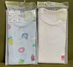 UNIQLO コットンメッシュインナー　ボディスーツ　ノースリーブ　2枚セット