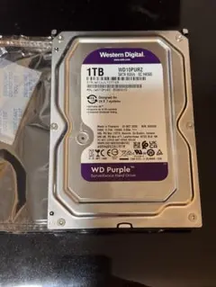未使用⭐︎Western Digital WD10PURZ 1TB HDD