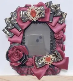 No.621 B8 硬質ケース　デコ　痛ロゼット　ハンドメイド