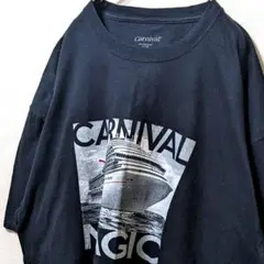 カーニバルクルーズライン マジック ロゴ Tシャツ ブラック黒 2XL 古着