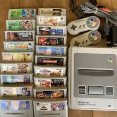 Nintendo Super Famicom 本体とゲームソフト23本