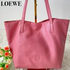 【極美品✨】 ロエベ アマソナ トートバッグ ピンク ナッパレザー アナグラム