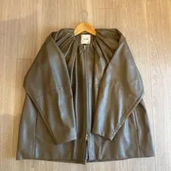 極美品 クラネ エッグレザージャケット ベージュ サイズ1