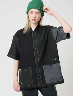 ビューティフルシャドークリーチャー｜ビッグシルエットポリトロ半袖シャツ