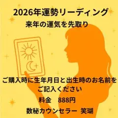 2026年運勢リーディング