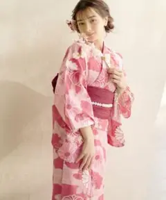 【お値下げ】大人気浴衣ブランド! dita 甘く揺らめく恋衣 浴衣5点セット