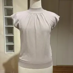美品　ヘルシーカレン　トップス　ノースリーブ　ニット　ベージュ