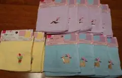 【新品・未使用】 ダイソー 刺繍 ハンカチ ハンドタオル まとめ売り