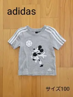 adidas [ミッキーマウス サッカー Tシャツ サイズ100]