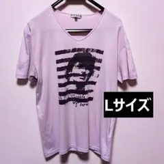 薄紫色　半袖Tシャツ