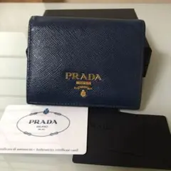 PRADA バイカラー 二つ折り財布