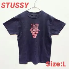 STUSSY　ブラック　Tシャツ　サイズL　ステューシー