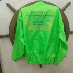 イベントジャンパー蛍光色　スタンダードグリーン　サイズフリー ナイロン あいち