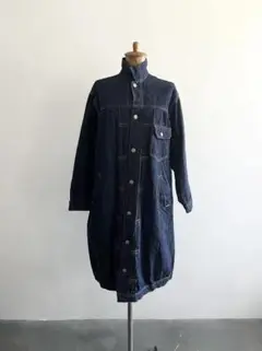 【美品】orslow PLEATED FRONT COAT ロングジャケット