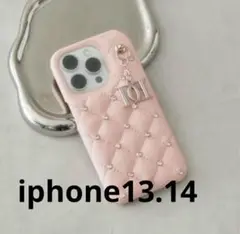 Darich キルティングビジューDDチャームiPhoneケース 13.14