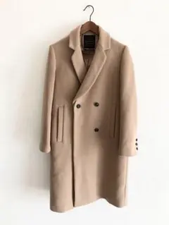 美品 ナノユニバース LaTorre 2WAY チェスターコート ベージュ