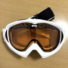 SPY スノボゴーグル ホワイト×オレンジ　収納袋付