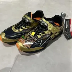 モンスター スーパースター スニーカー 21サイズ ブラック/ゴールド