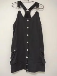 ブラック ノースリーブ ワンピース M