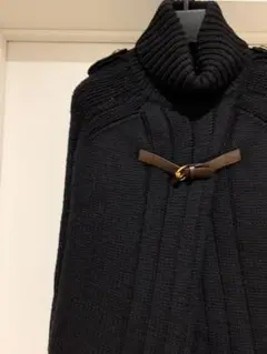 GUCCI ポンチョ タートルネック ブラック S 美品