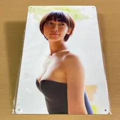 【新品】 吉岡里帆　ブリキ看板　グラビア　女優　アイドル