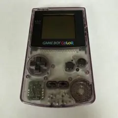 ゲームボーイカラー クリアパープル 本体のみ【ジャンク品】