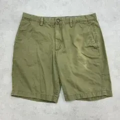 バナナリパブリック　ハーフパンツ　ショートパンツ　古着　モスグリーン　緑　W33