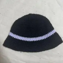 クラッシャーハット ブラック×パープル