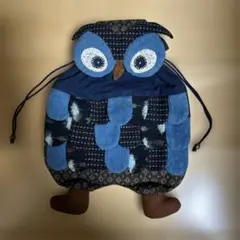 【ハンドメイド】 ふくろう巾着袋
