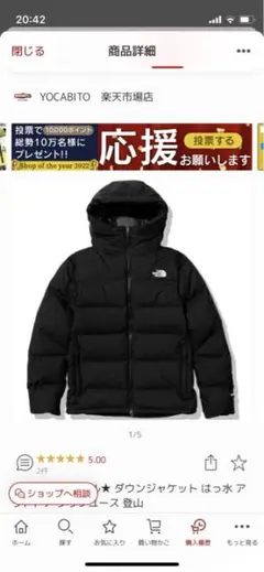 【新品】ザノースイフェイス ビレイヤパーカー XS