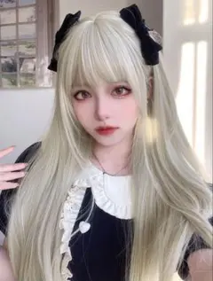 ウィッグ　ブロンド　ロング